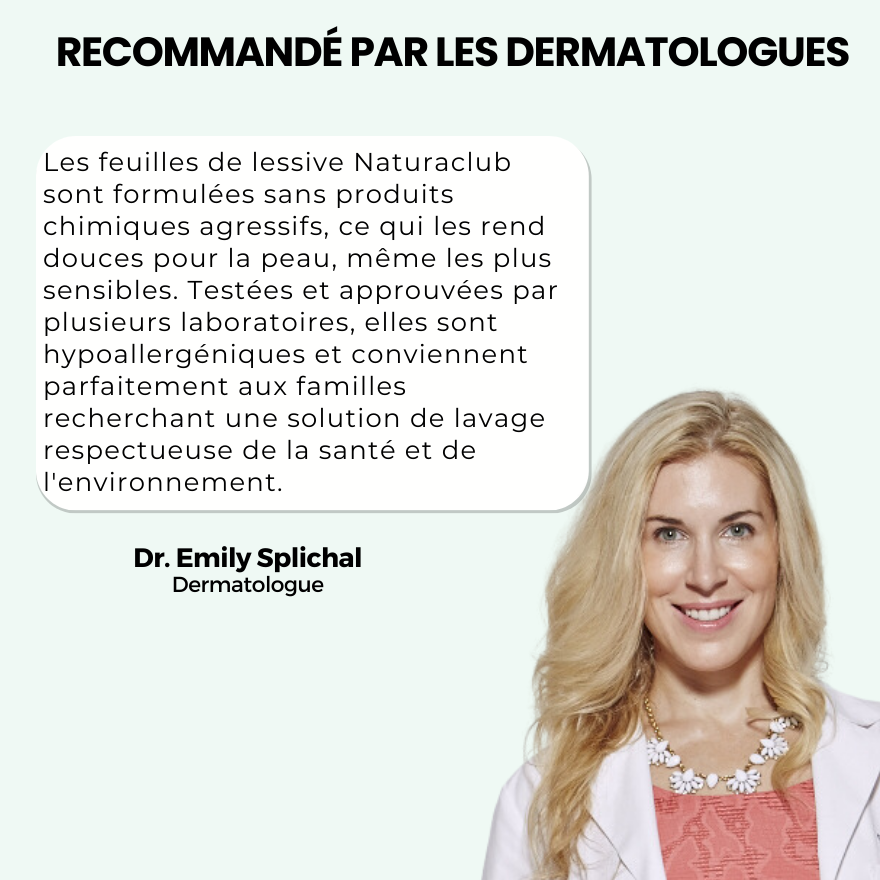 Feuilles de Lessive Peau Sensible - Hypoallergéniques, Zéro Plastique, Efficaces sur Taches tenaces